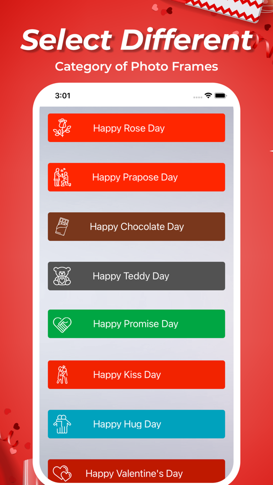 #2. Valentine’s Week Frames (iOS) Podle: Arti Sharma