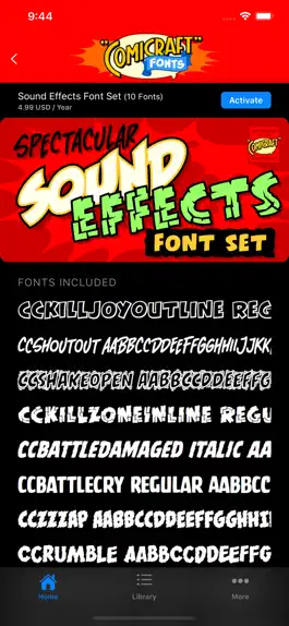 Game screenshot Comicraft Fonts apk