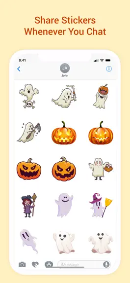Game screenshot Animated Halloween Stickers! apk