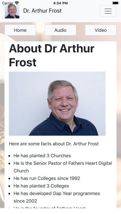Dr Arthur Frost Teachings Screenshot