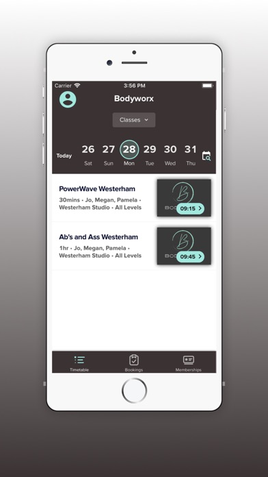 Bodyworx App Screenshot