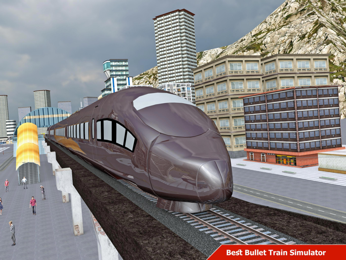Modern Bullet Train Driving