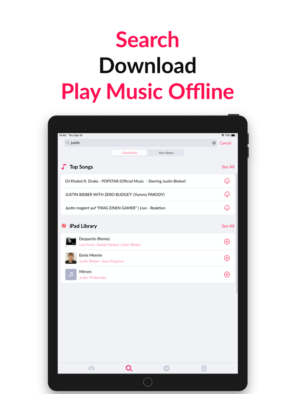 Screenshot #4 pour Cloud Music Offline Downloader
