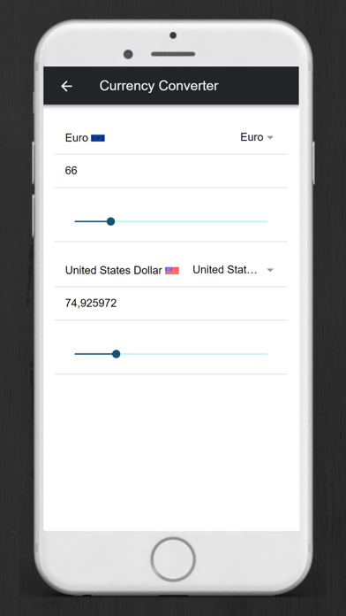 Currency & Unit Converter · Screenshot