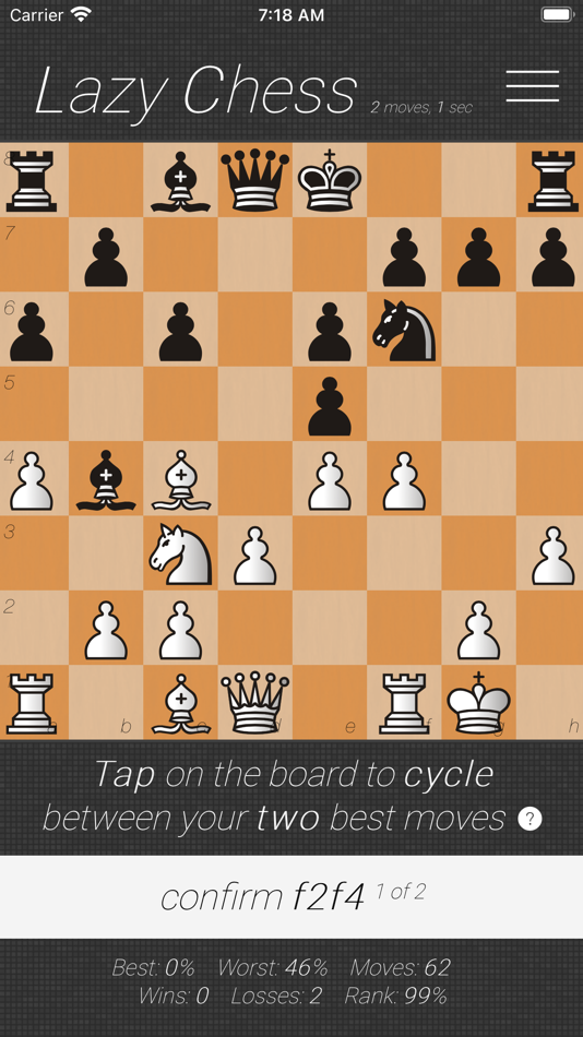 #1. Lazy Chess (iOS) 由: Cinq-Mars Media