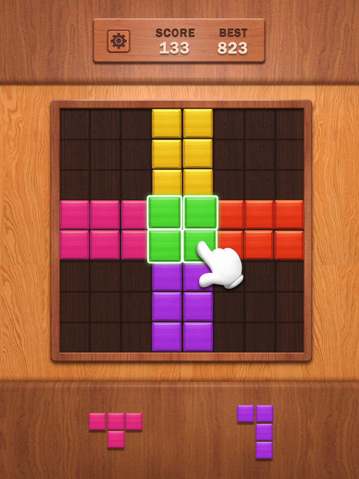 Block Fun Drag Brick Fill Up