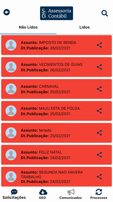 SCG Assessoria Contábil Screenshot