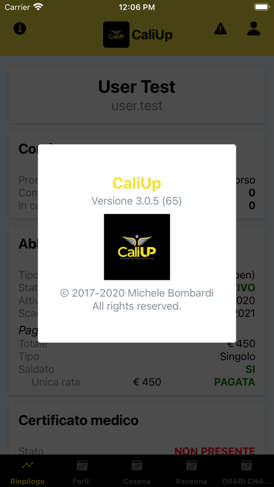 CaliUp (Legacy) Screenshot
