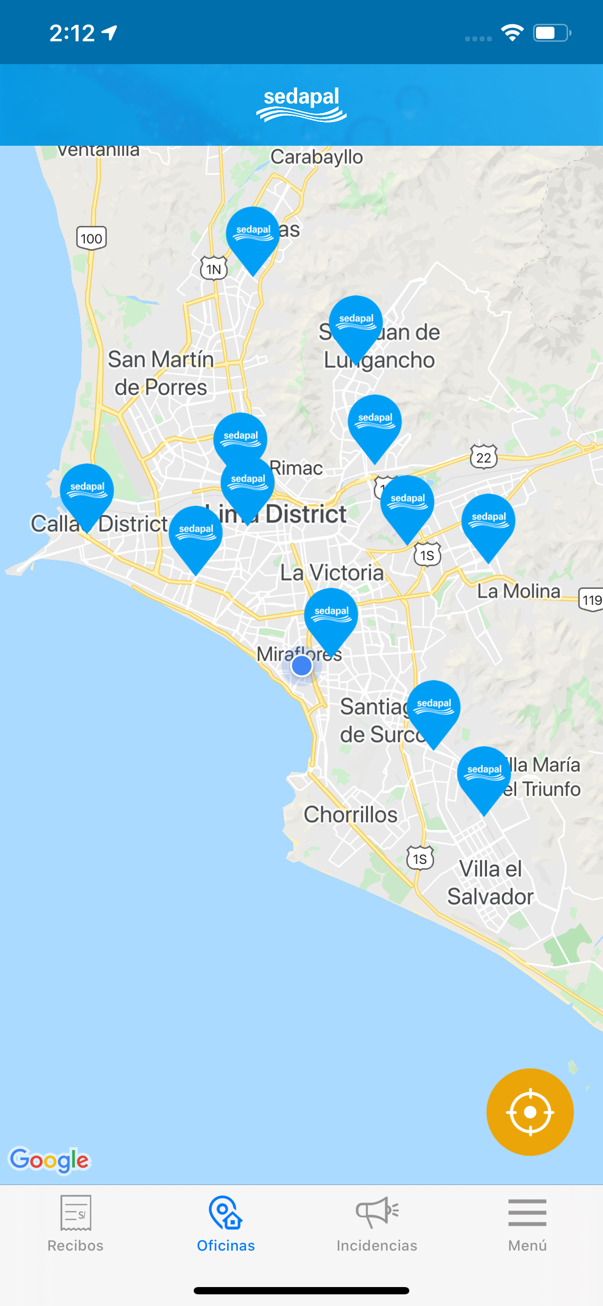 App Sedapal
