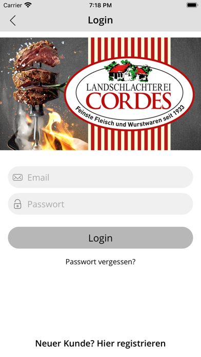 Landschlachterei Cordes Screenshot