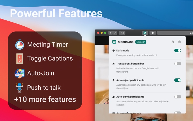 Screenshot #2 pour MeetInOne for Safari