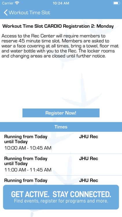 Johns Hopkins Rec screenshot-4