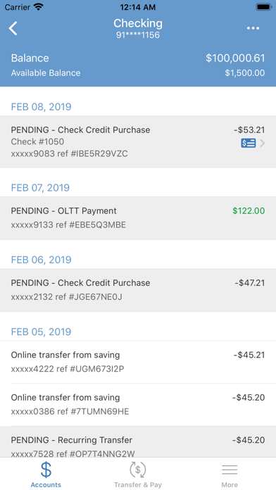 Florence Federal Credit Union Screenshot
