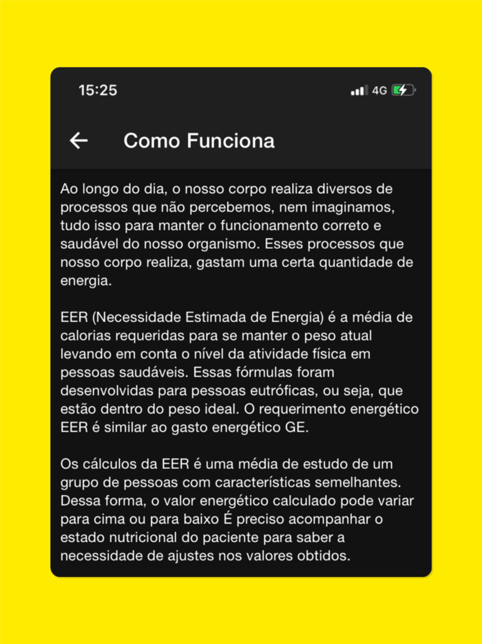 Calorias Diárias and Basal