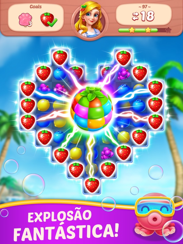 Fruit Match Airplane Mode Game screenshot 8