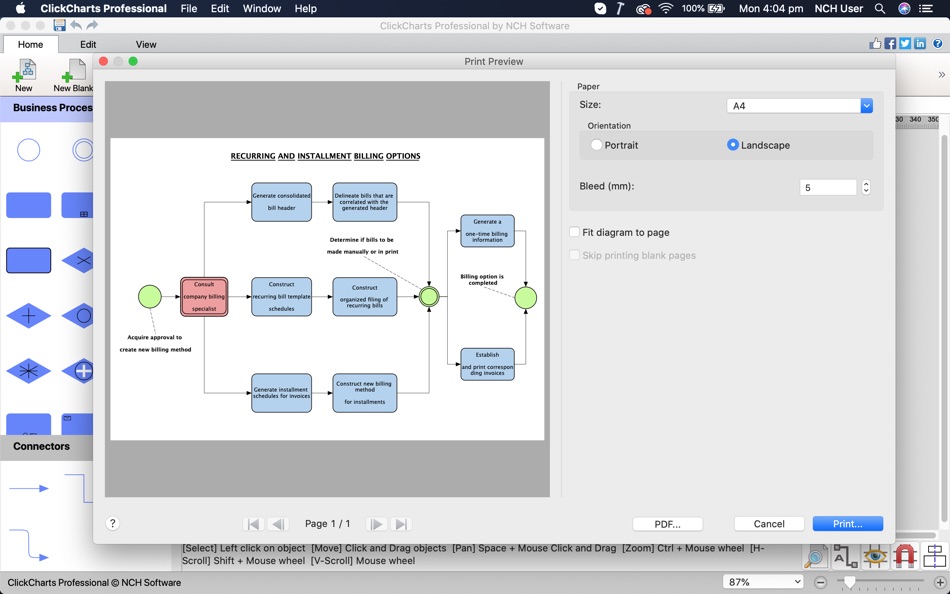 #9. ClickCharts Professional (macOS) 由: NCH Software