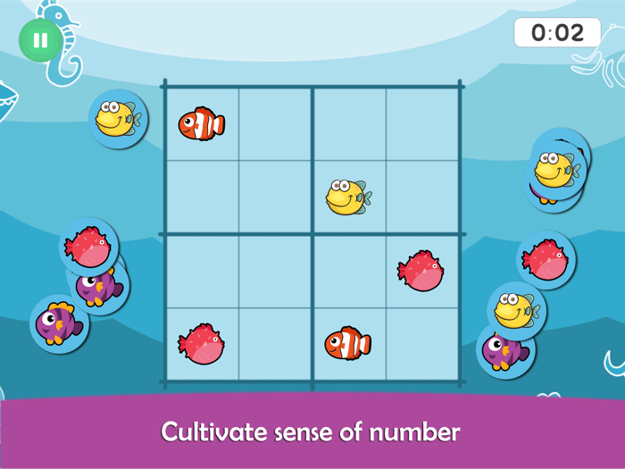 Graphics sudoku for kids
