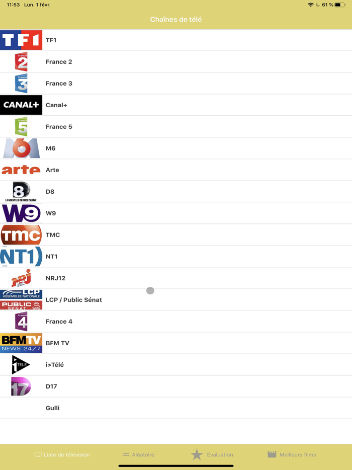 ► TV programme France