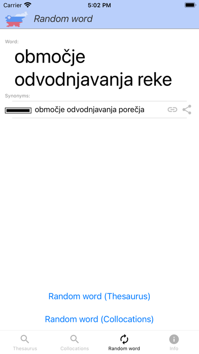 Slovene Thesaurus Screenshot