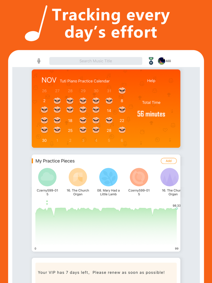 Tuti - Piano Practice Tool