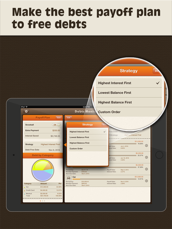 Screenshot #6 pour Debts Monitor Pro for iPad