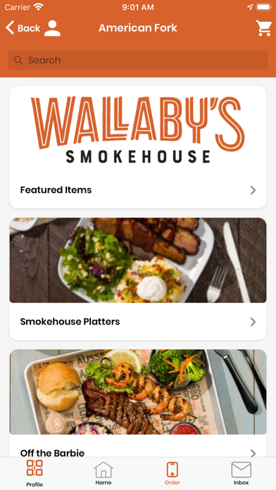 Wallabys App Screenshot