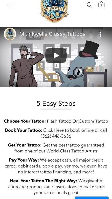 Mr. Inkwells Tattoos Screenshot