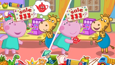 Funny Shop Hippo shopping game Screenshot