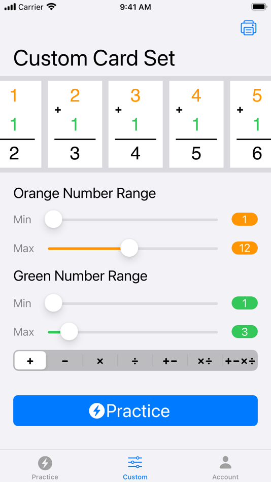 #8. FlashToPass - Math Flash Cards (iOS) 由: Scybot Technologies, L.L.C.