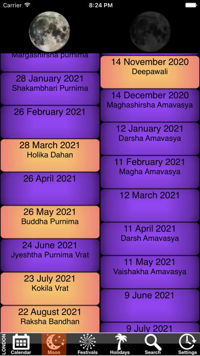 India Panchang Calendar 2021 Screenshot