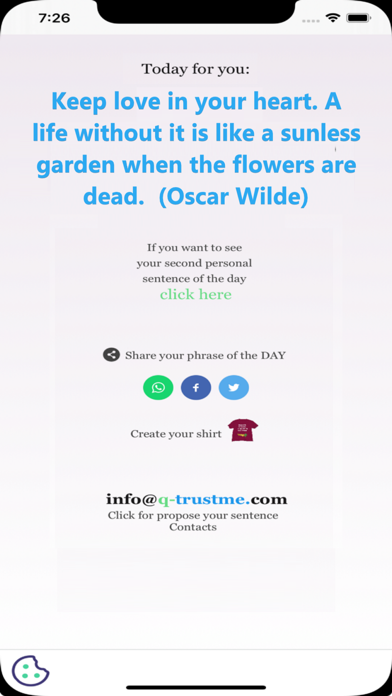 Your Daily Quote, Day Aphorism Screenshot