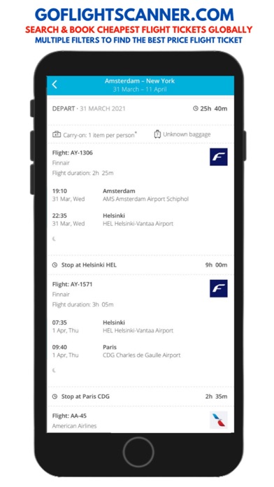 Go Flight Scanner Screenshot