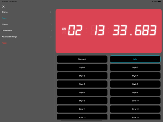 Screenshot #6 pour Millisecond Clock
