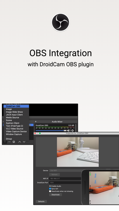 DroidCam Webcam & OBS Camera Screenshot