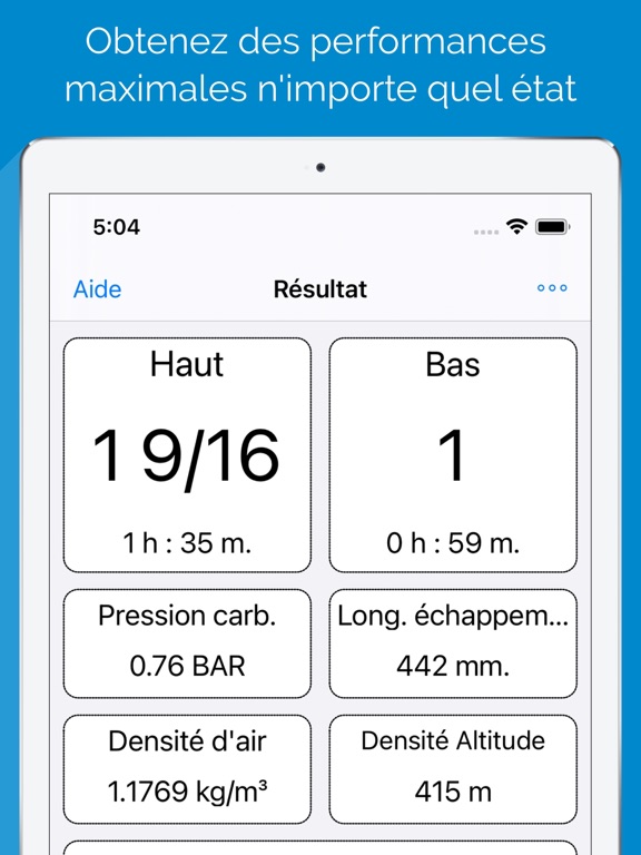 Screenshot #4 pour Carburation pour IAME moteurs