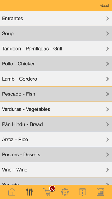 Gandhi Restaurant App Screenshot