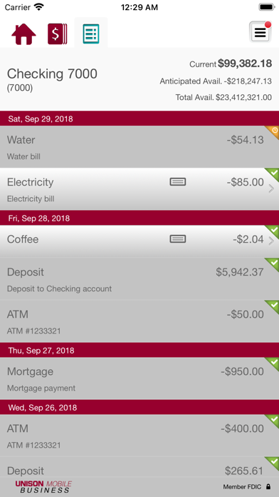 Unison Business Screenshot