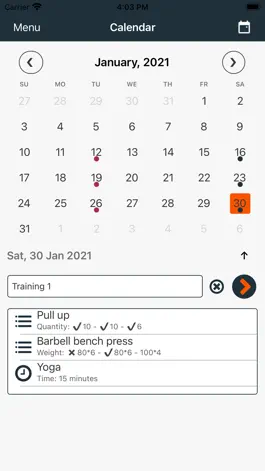 Game screenshot Workout Planner New apk
