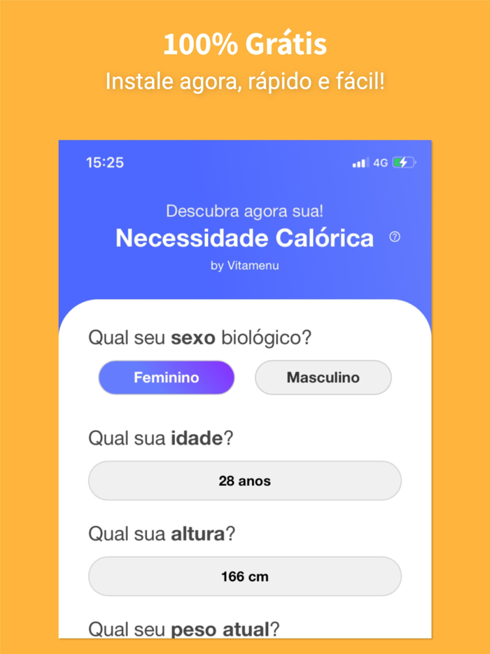 Calorias Diárias and Basal