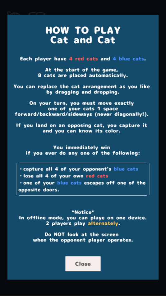 #4. Cat and Cat-ONLINE Board Game- (iOS) Podle: Masakazu Sakata