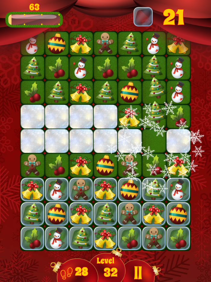 Christmas Match-Three Puzzle