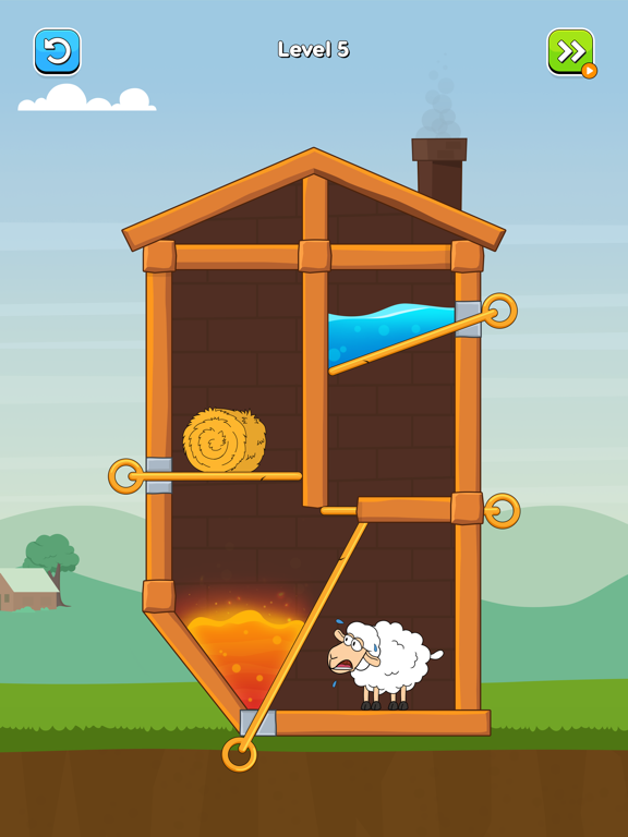 Screenshot #6 pour Hero Sheep-Pin Pull Save Sheep
