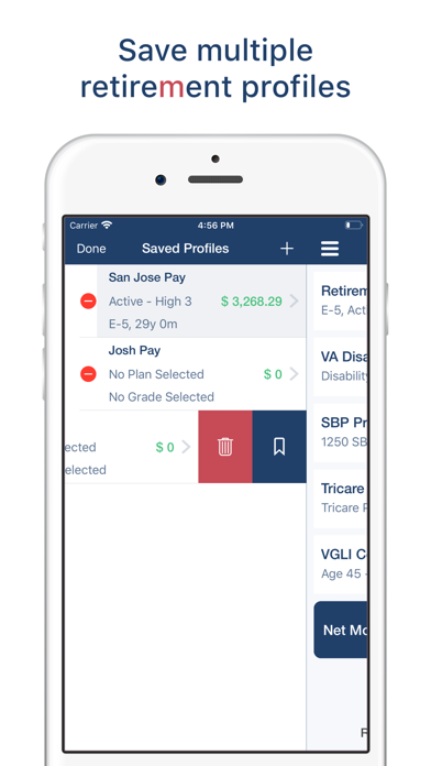 Military Retire Pay Screenshot