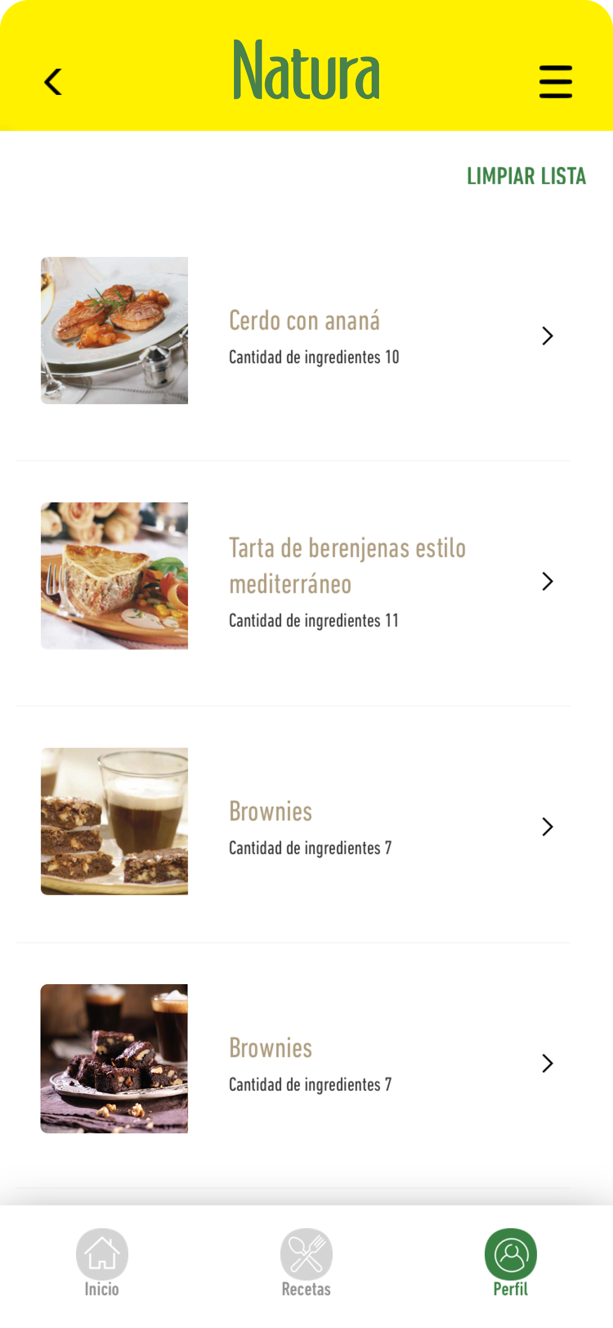 Recetas Natura