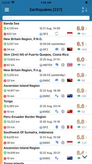 earthquake+ alerts, map & info iphone screenshot 2