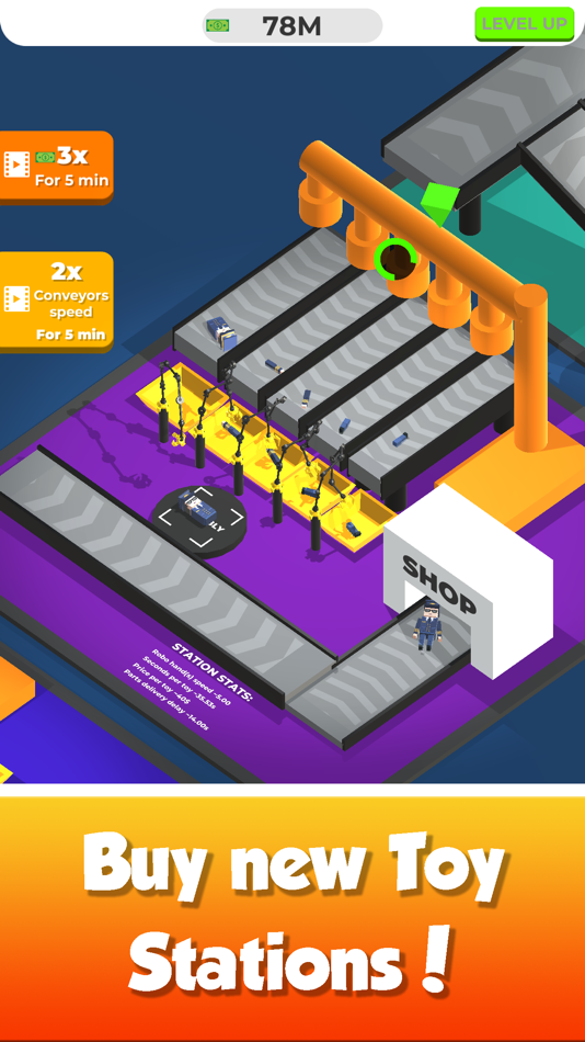 #2. Idle Toy Factory-Tycoon Game (iOS) Podle: Nikita Subachev