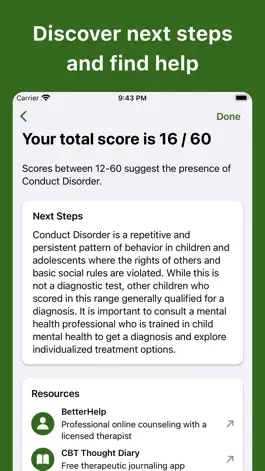 Game screenshot Conduct Disorder Test hack