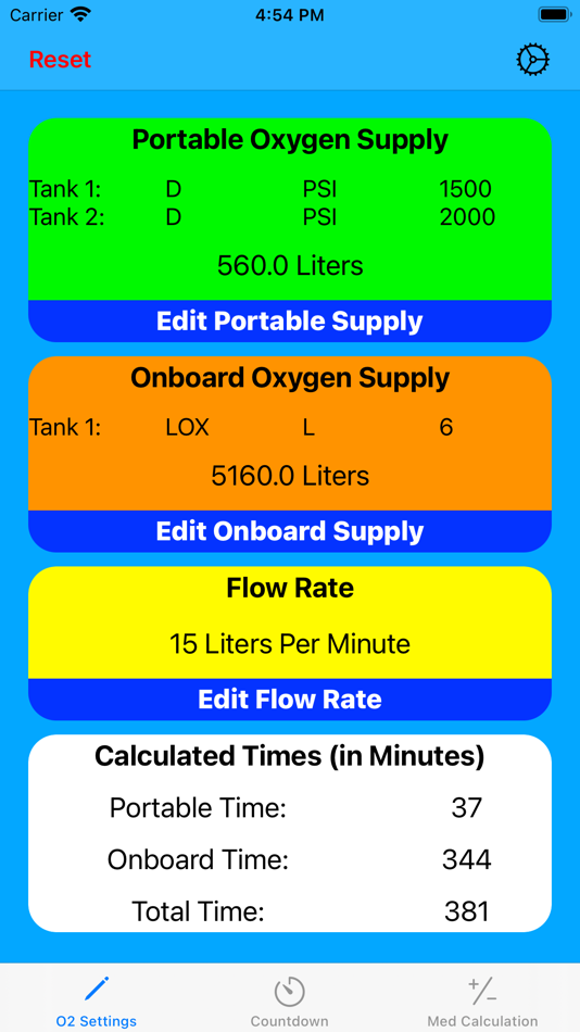 #1. Oxygen Calculation Tool (iOS) 由: Joshua Savko
