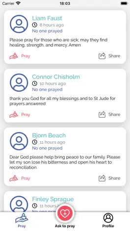 Game screenshot iPray Online apk