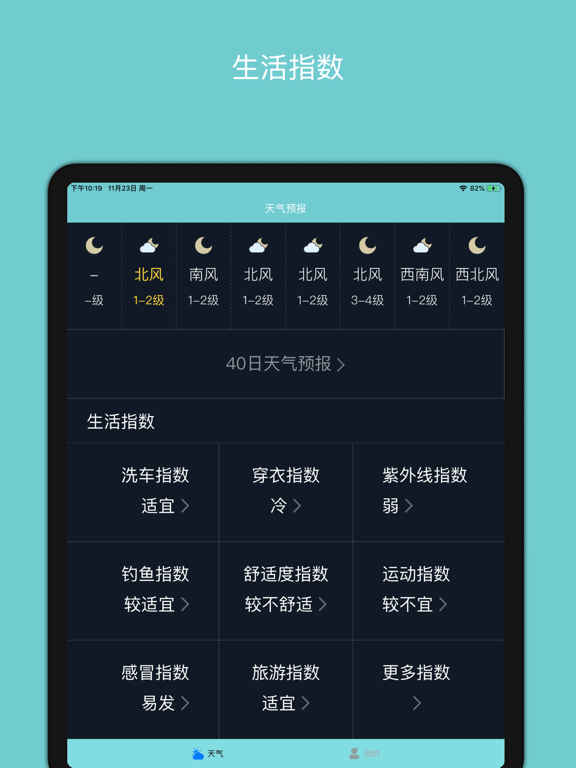 Screenshot #4 pour 天气预报-精准72小时的天气和PM2.5